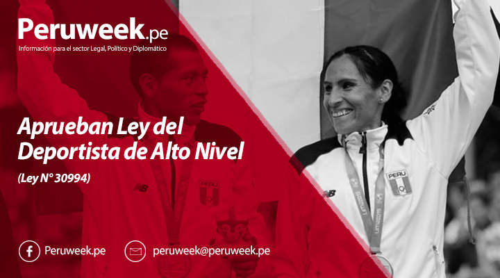 Aprueban Ley del Deportista de Alto Nivel Ley N° 30994