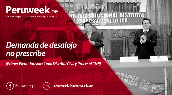Demanda de desalojo no prescribe