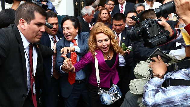 Alejandro Toledo y a su esposa, Eliane Karp (Foto: Perú 21)