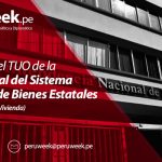 Aprueban el TUO de la Ley General del Sistema Nacional de Bienes Estatales