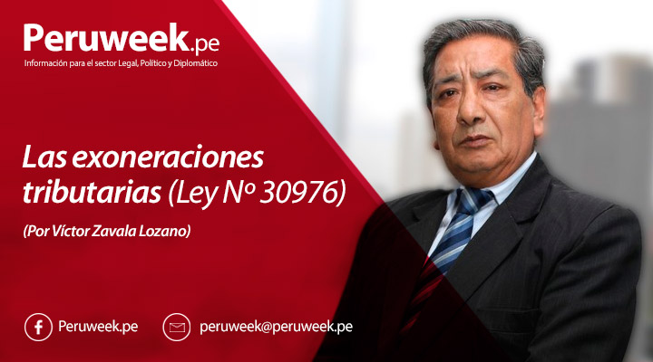 Las exoneraciones tributarias (Ley Nº 30976)v