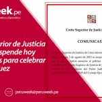 Corte Superior de Justicia de Lima suspende hoy actividades para celebrar el Día del Juez
