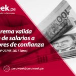 Corte Suprema valida reducción de salarios a trabajadores de confianza
