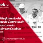 Modifican el Reglamento del Procedimiento de Contratación Pública Especial para la Reconstrucción con Cambios