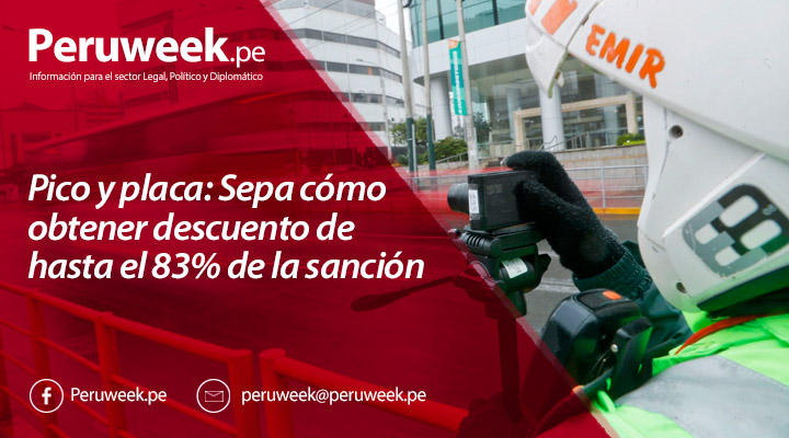 Pico y placa: Sepa como obtener descuento de hasta el 83% de la sanción