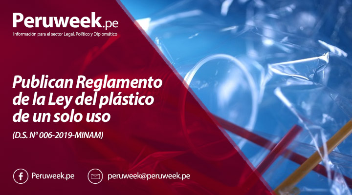 Publican Reglamento de la Ley del plástico de un solo uso