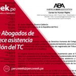 Colegio de Abogados de EE.UU. ofrece asistencia en la elección del TC