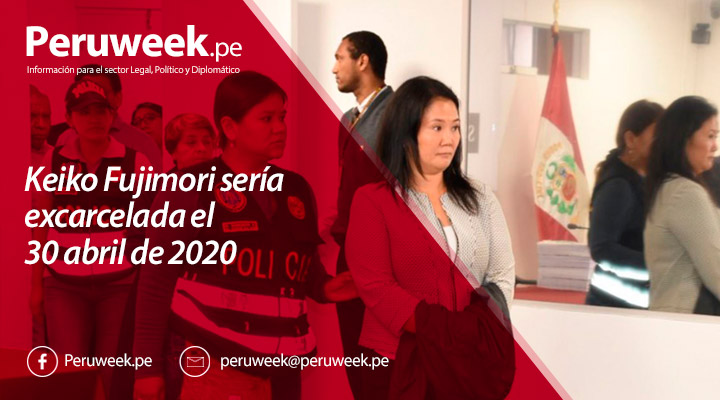 Keiko Fujimori sería excarcelada el 30 abril de 2020
