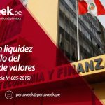 Fomentan liquidez y desarrollo del mercado de valores (Decreto de Urgencia Nº 005-2019)