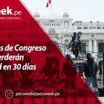 Integrantes de Congreso disuelto perderán inmunidad en 30 días