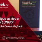 Sigue en vivo el XVII CADER SUNARP (Congreso Anual de Derecho Registral)