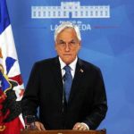 El presidente Sebastián Piñera en La Moneda. En vídeo, el discurso de Piñeda. LUIS HIDALGO (AFP) \ EPV