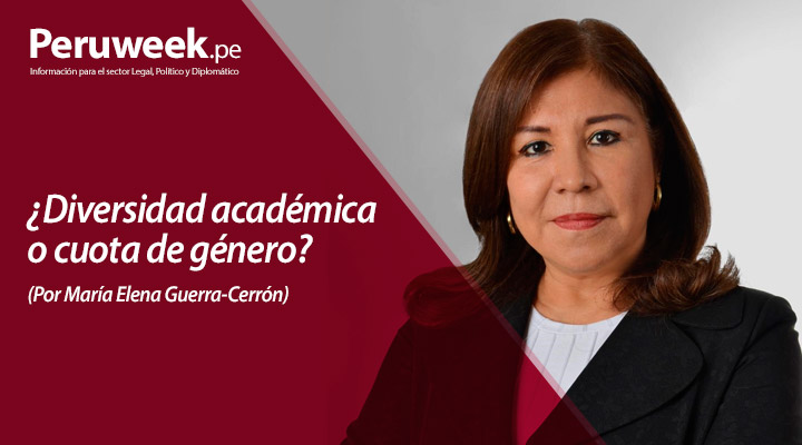 Diversidad académica cuota de género María Elena Guerra-Cerrón