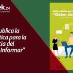 MINJUS publica la Guía práctica para la observancia del "Deber de Informar"