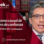 Ratifican como causal de cese el retiro de confianza (Casación Laboral N° 9916-2017 Lambayeque)