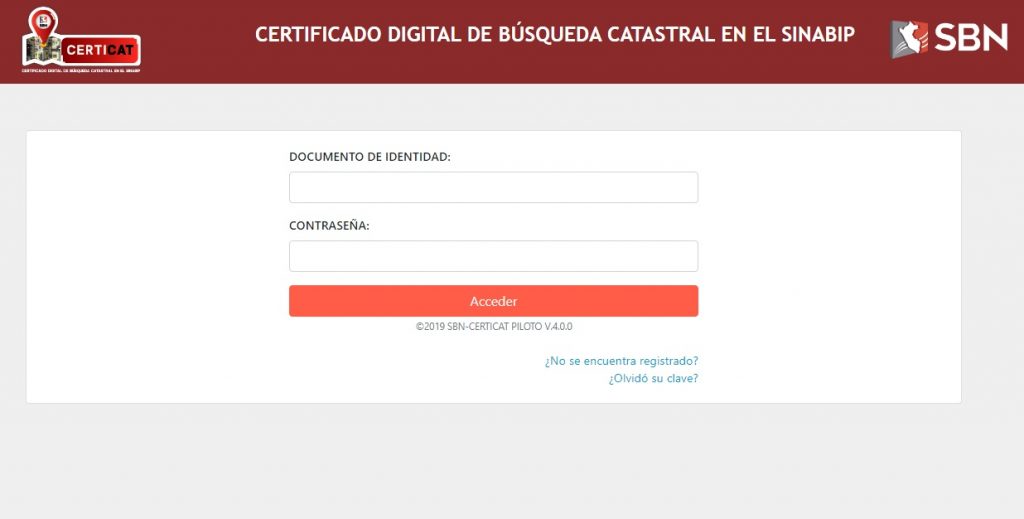 SBN oficializa la emisión del CERTICAT – Certificado Digital de Búsqueda Catastral en el SINABIP