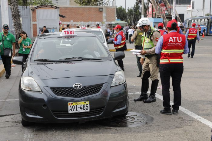 ATU dispone que taxistas cuenten con autorización para brindar el servicio en Lima y Callao