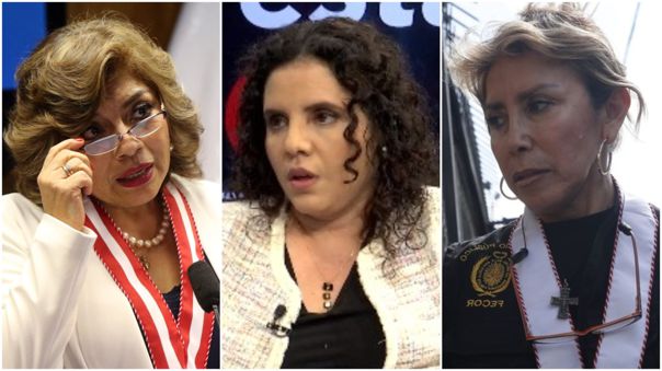 Fiscal de la Nación, Zoraida Ávalos, la fiscal Rocío Sánchez y la fiscal Sandra Castro