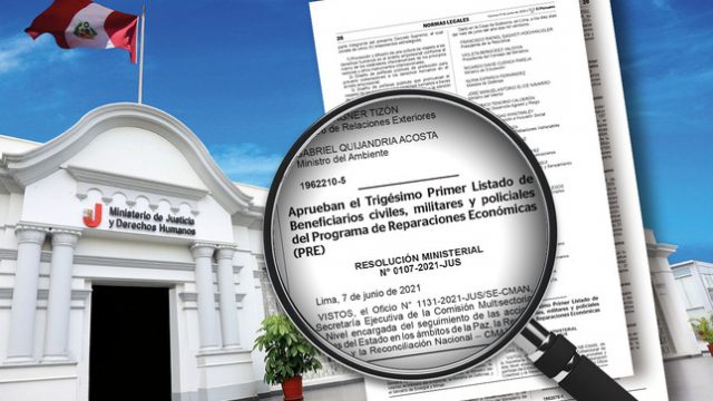 MINJUSDH reparaciones económicas