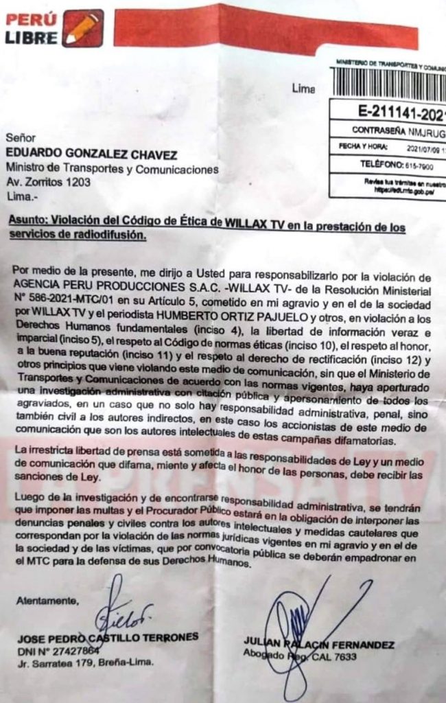 CENSURA CONTRA WILLAX