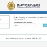 SEGUIMIENTO DE DENUNCIAS (Ministerio Público)