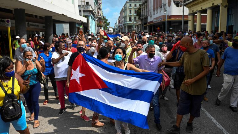 protestas en Cuba contra el Comunismo