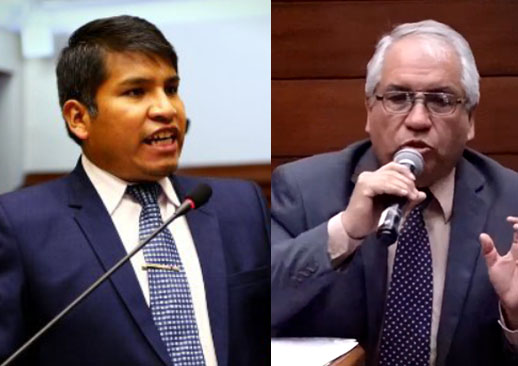 Ministro Quispe Apaza y Efraín Hipólito Arana Salinas