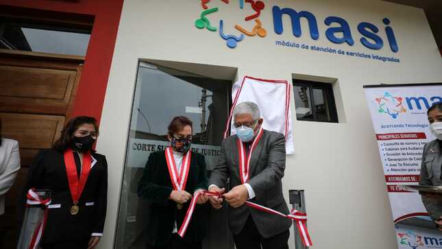 Poder Judicial inaugura Módulo de Atención de Servicios Integrados MASI en dos sedes de Corte de Lima Sur