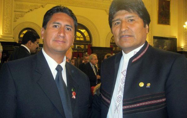 Vladimir Cerrón y Evo Morales