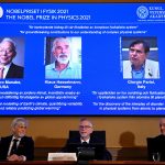 Los co-ganadores de el Premio Nobel de Física (LR) 2021