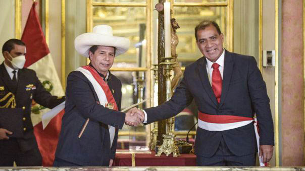 Pedro Castillo y Luis Barranzuela