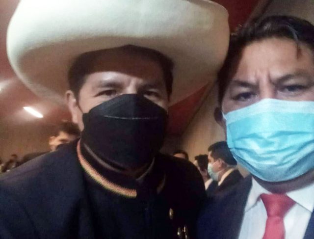 Pedro Castillo y Daniel Príncipe Collazos