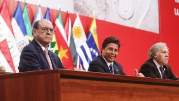 César Landa, Pedro Castillo y Diego Almagro