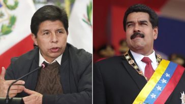 Pedro Castillo y Nicolás Maduro