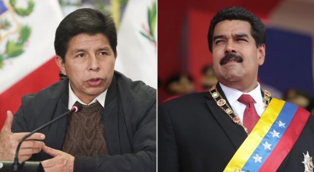 Pedro Castillo y Nicolás Maduro