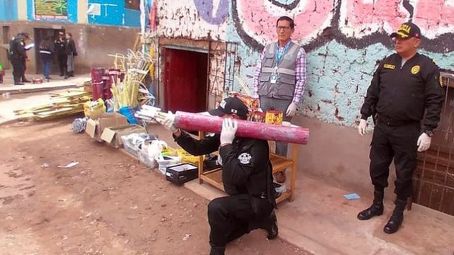 Decomisan gran cantidad de pirotécnicos y explosivos en Cusco y La Libertad