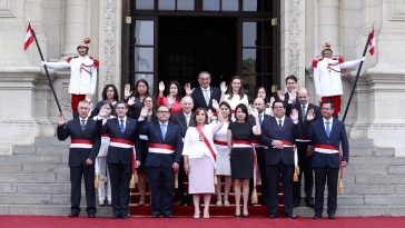 Dina Boluarte y Gabinete de Alberto Otárola