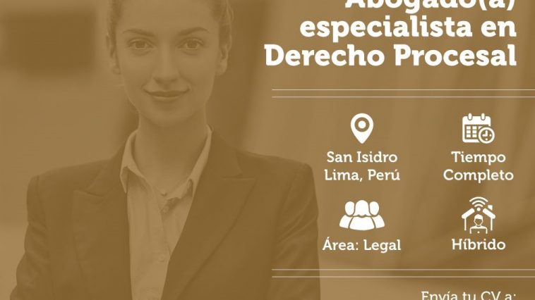 La Fiduciaria requiere abogado(a) especialista en Derecho Procesal