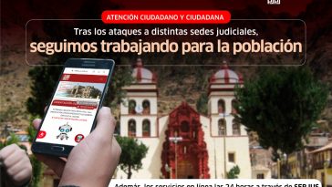 (Poder Judicial) Cortes siniestradas brindan atención a la ciudadanía de manera presencial y virtual