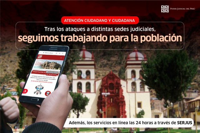 (Poder Judicial) Cortes siniestradas brindan atención a la ciudadanía de manera presencial y virtual
