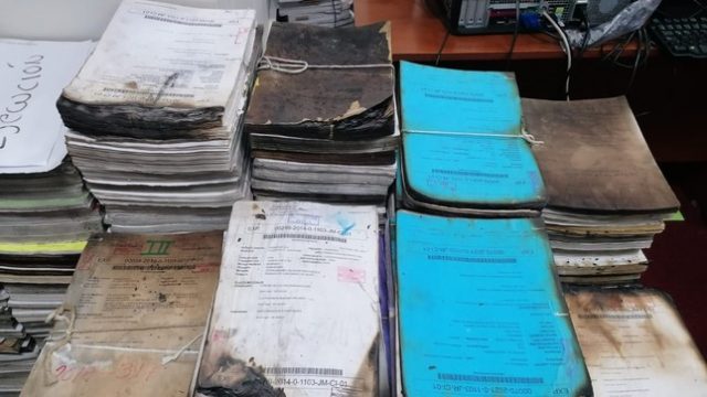 Poder Judicial reporta más cuatro mil expedientes quemados en ataques a cortes