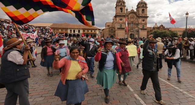 protestas en Cusco