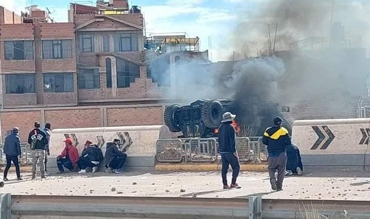 protestas y enfrentamientos en Juliaca