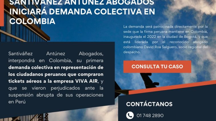 Santiváñez Antúnez Abogados iniciará su primera demanda colectiva en Colombia